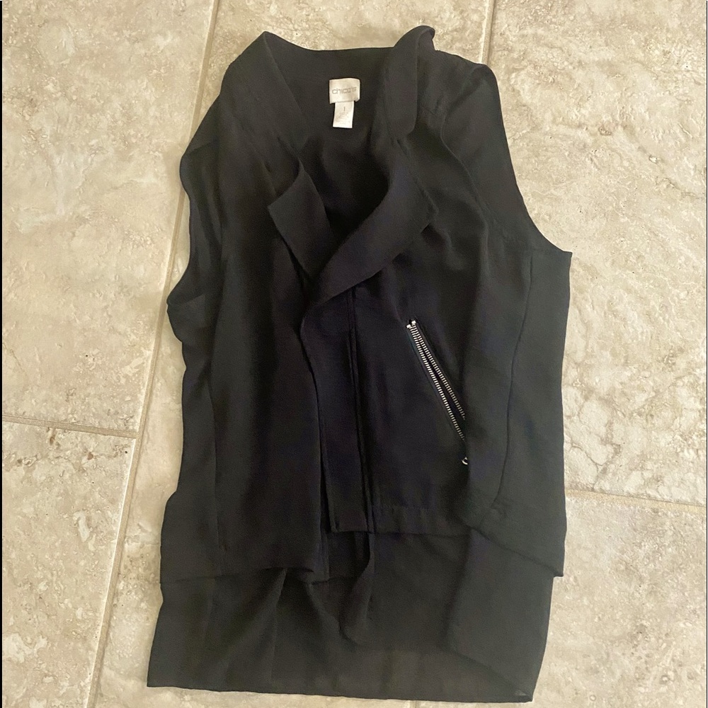 Black Chicos vest, size one